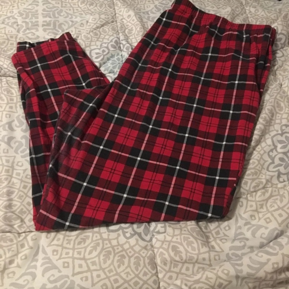 Plus size plaid leggings 3X